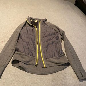 Lucy fitted xs grey and yellow jacket